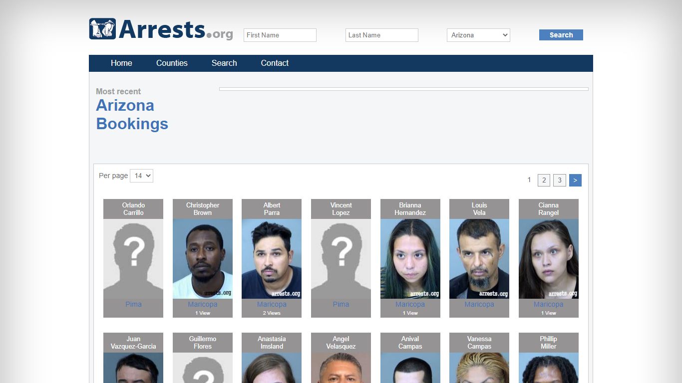 Arizona Arrests and Inmate Search